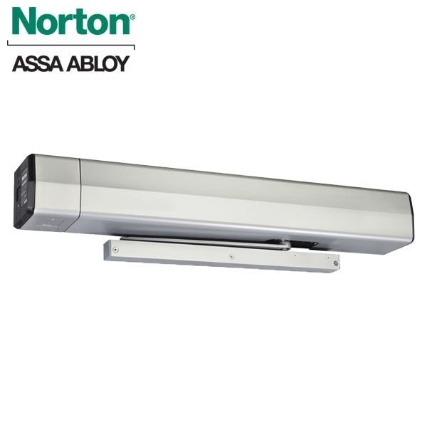 Norton Door Controls Low Energy Door Operator, Surface Mount, Pull Side, Slide Track, Slide Track Arm, Aluminum Finish NOR-6011-689 - main